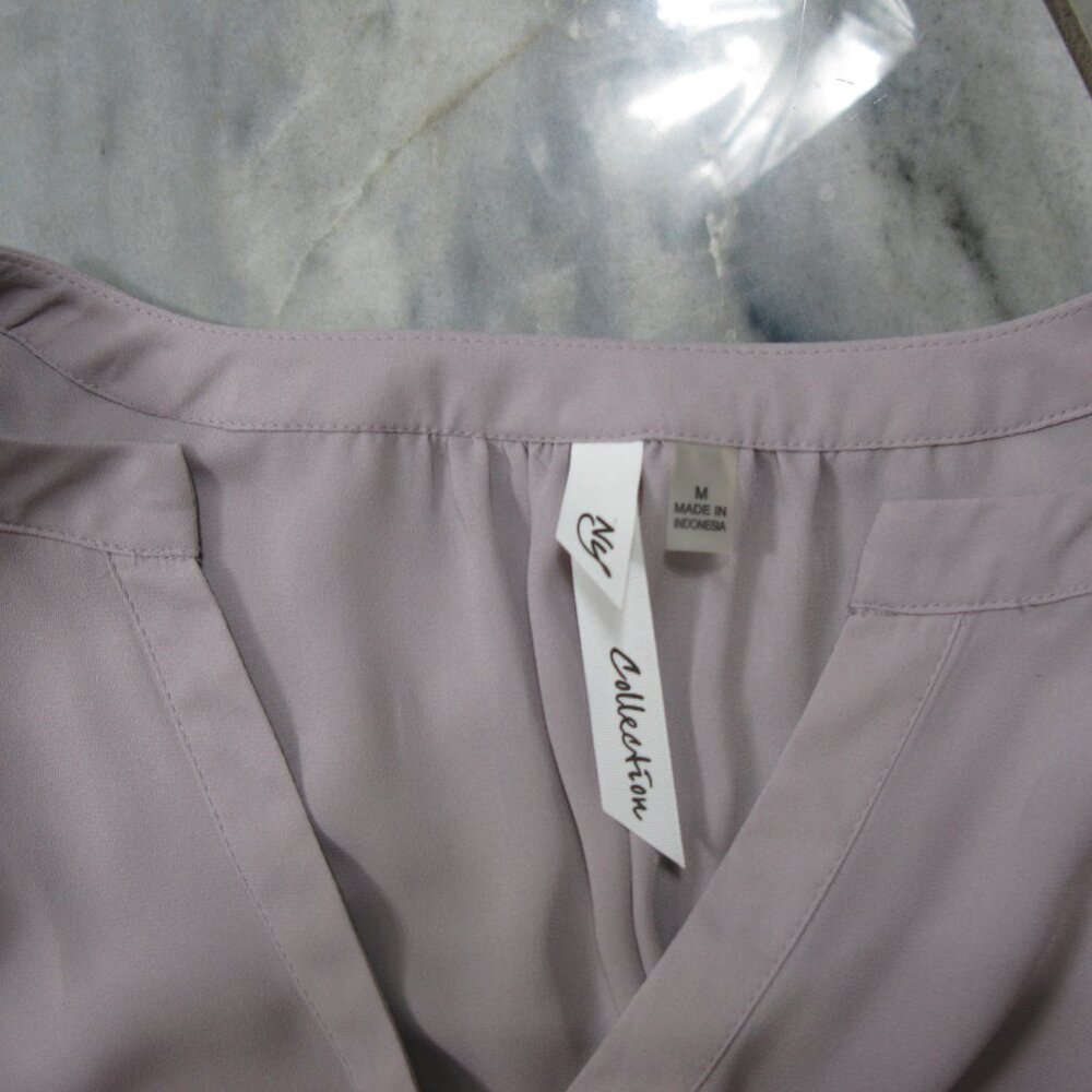 NY Collection Taupe Open Sleeve Size Medium - Picture 7 of 7